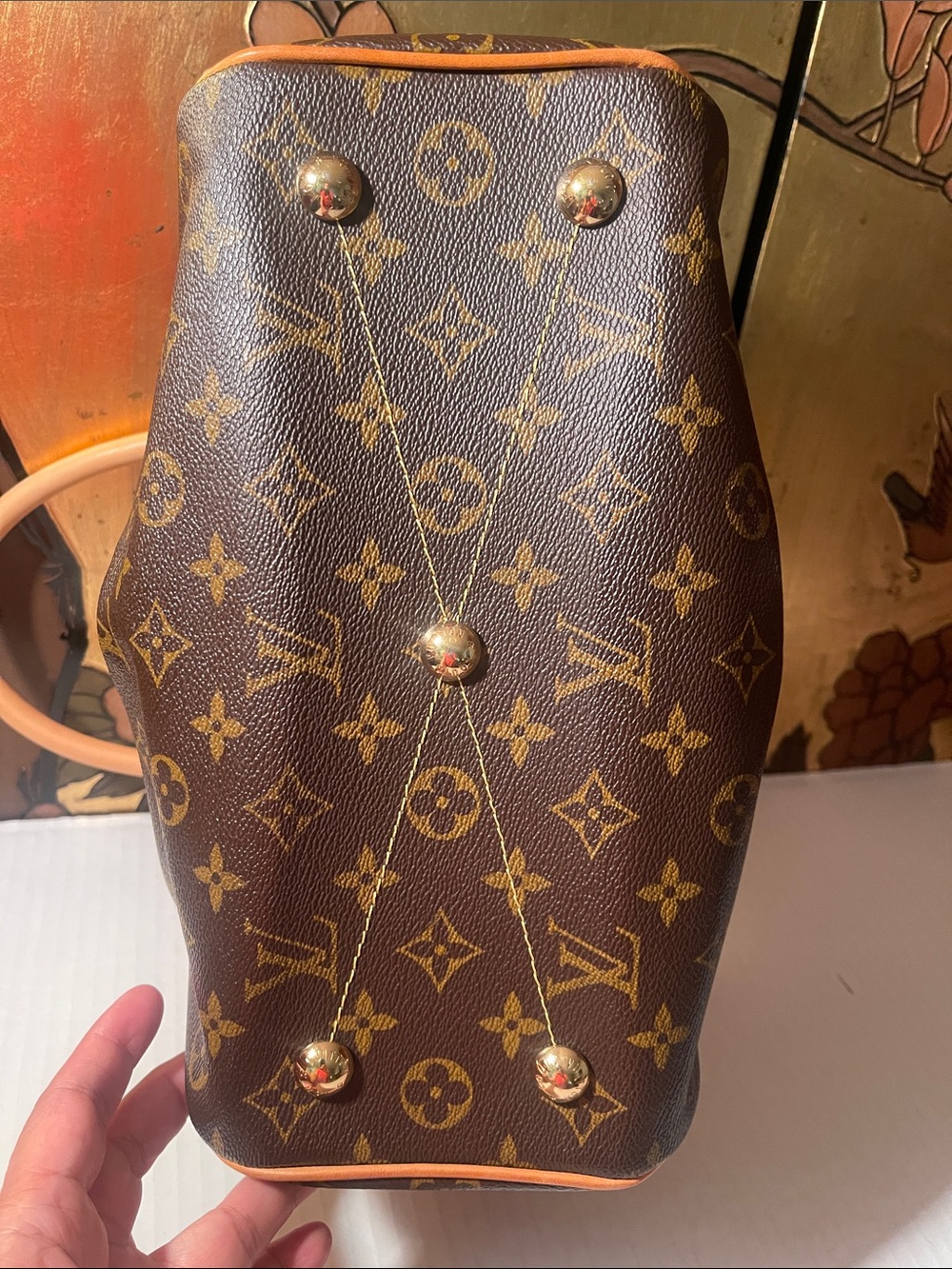Louis Vuitton Brown Monogram Satchel with Natural Vachetta Trim - Picture 9 of 16